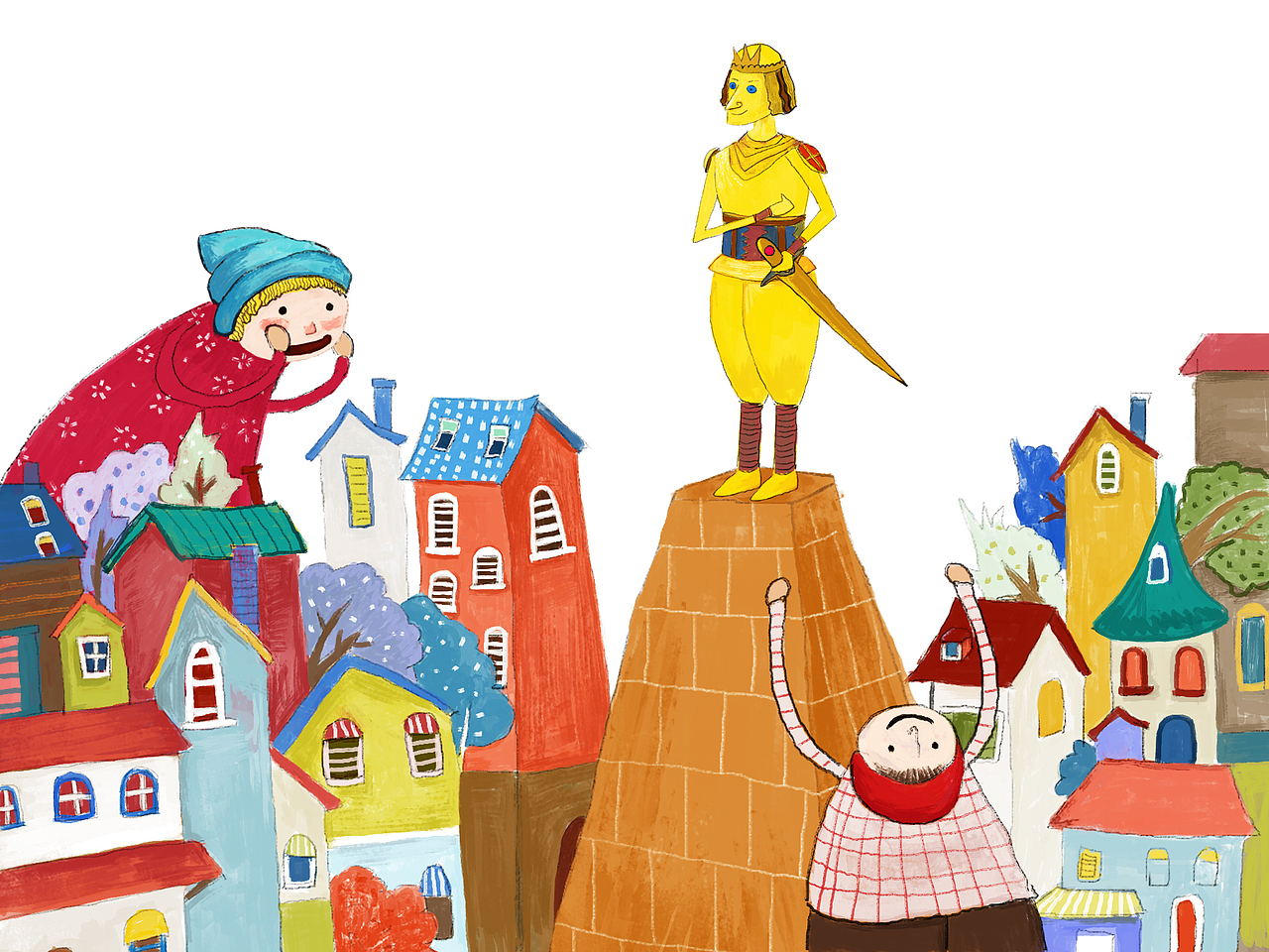 快乐王子|插画|儿童插画|硕果果的树_原创作品-站酷zcool