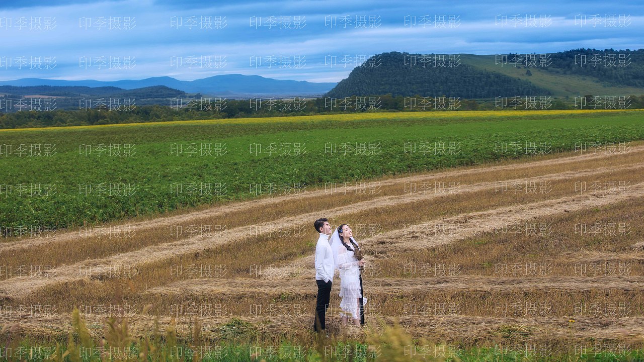 内蒙古呼伦贝尔婚纱照旅拍,和你在一起的春夏秋冬!