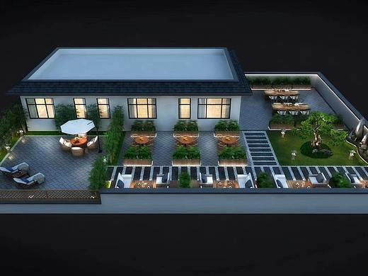 好看的露台花园，完美落地