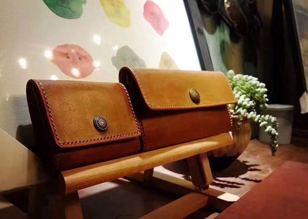 手工皮具 钱包卡包