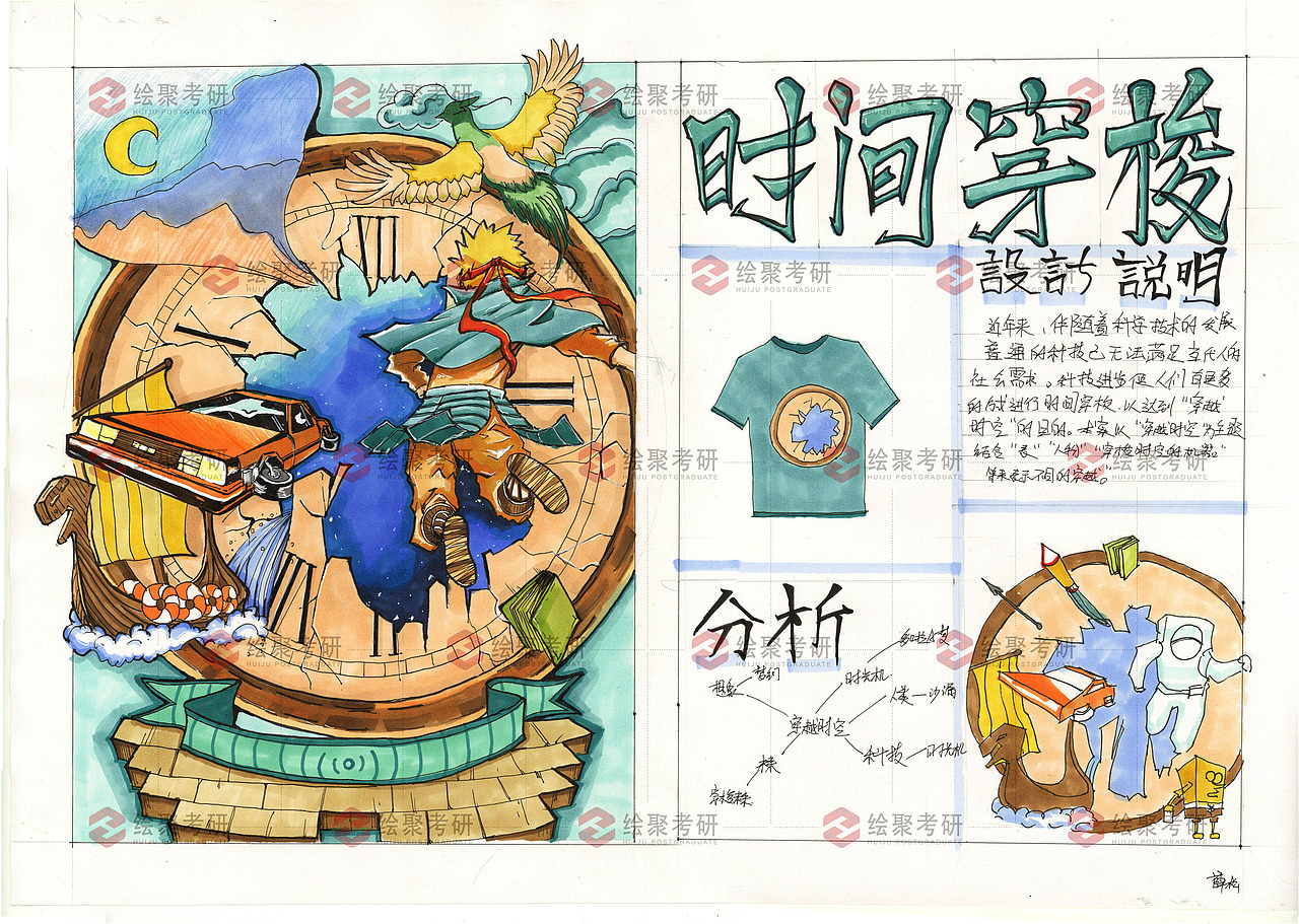 视觉传达考研主题设计—时空穿梭（图ZMjU1NTA2NDc2） - 艺术插画 - 站酷设计师绘聚设计教育原创素材 - 站酷ZCOOL