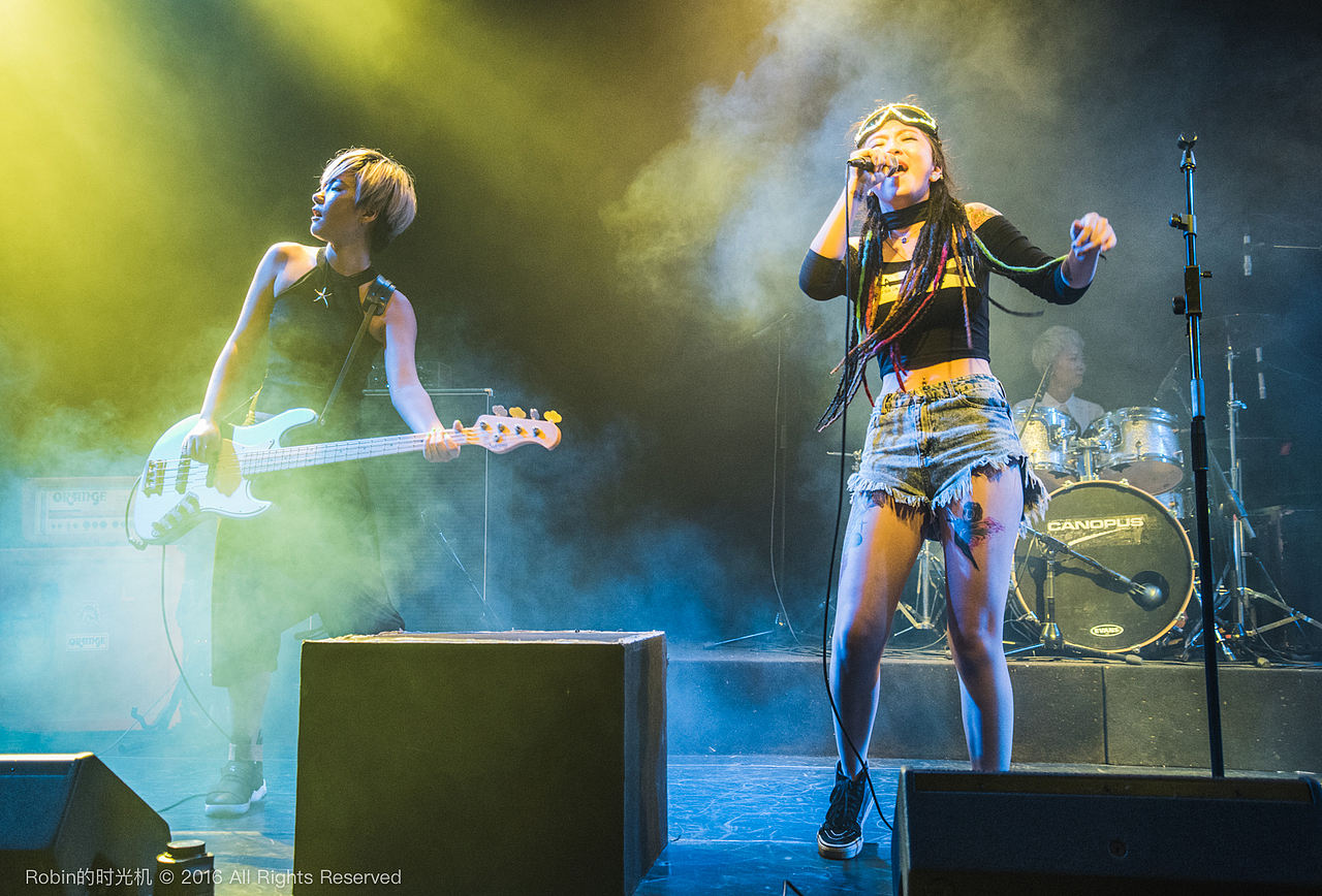 音乐现场 | 上海la cygne女子摇滚乐队 活动现场人像摄影后期