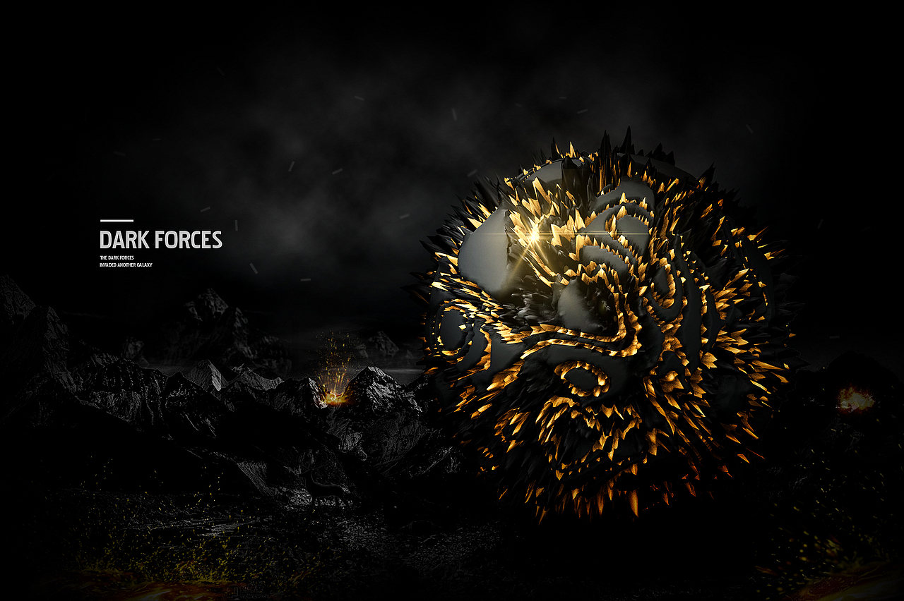 Dark forces（圖ZNTY4OTM5MjQ=） - 海報(bào) - 站酷設(shè)計(jì)師wayson_檸檬原創(chuàng)素材 - 站酷ZCOOL