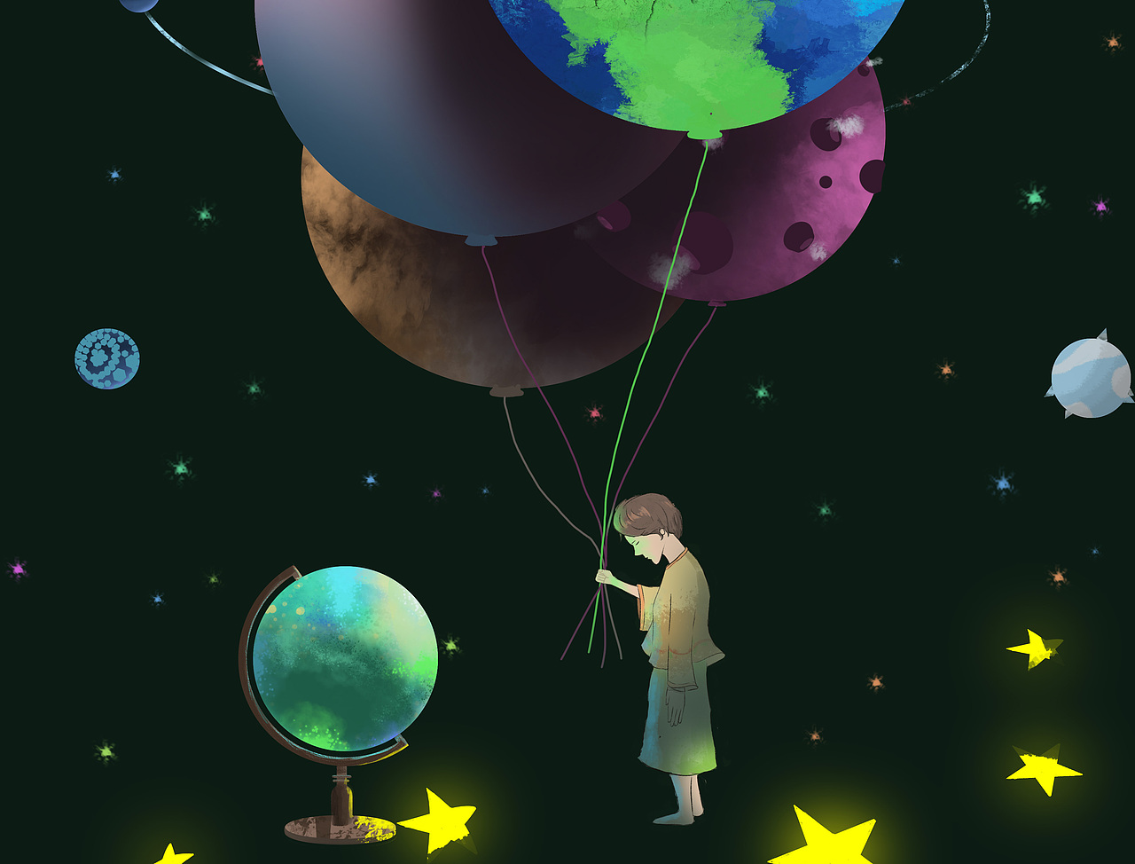 晚安，好梦。（图ZMTQ5NTIyMTQ4） - 儿童插画 - 站酷设计师王小明做设计原创素材 - 站酷ZCOOL