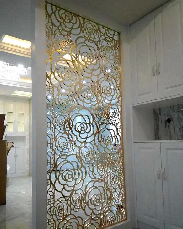 简约时尚小轻奢主义入户客厅装饰玄关隔断