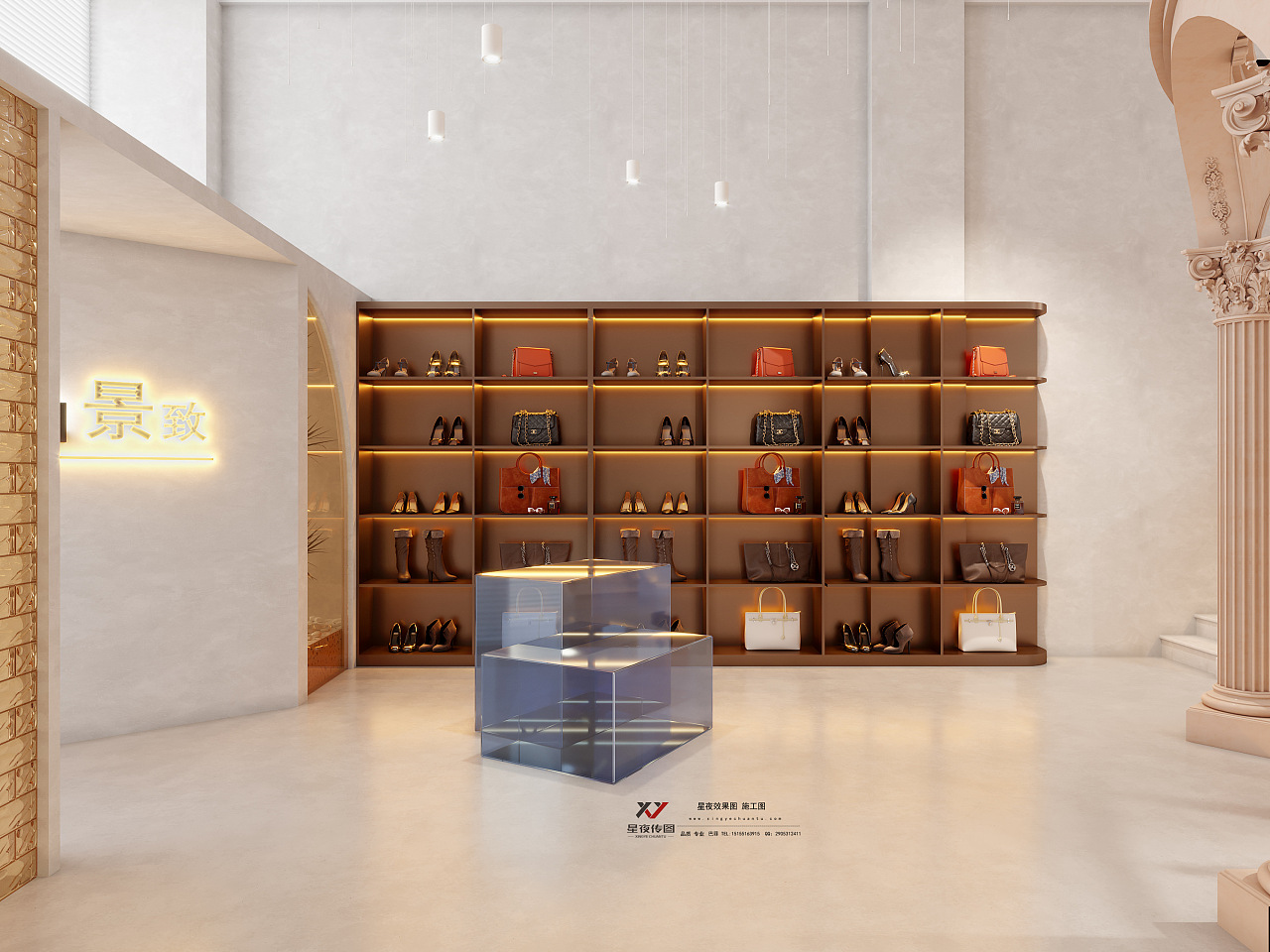 珠宝首饰包包展厅——珠光宝气 旖旎知韵|空间|商业空间设计|z