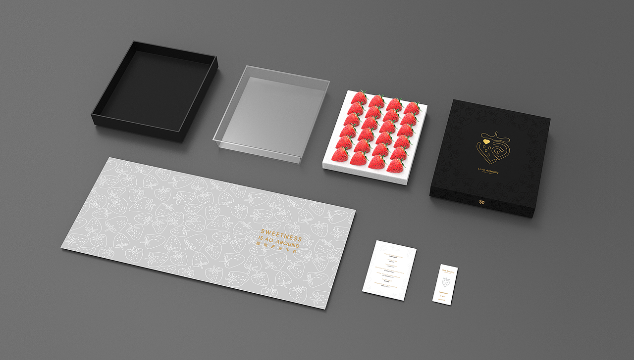 真爱至上 草莓产品包装