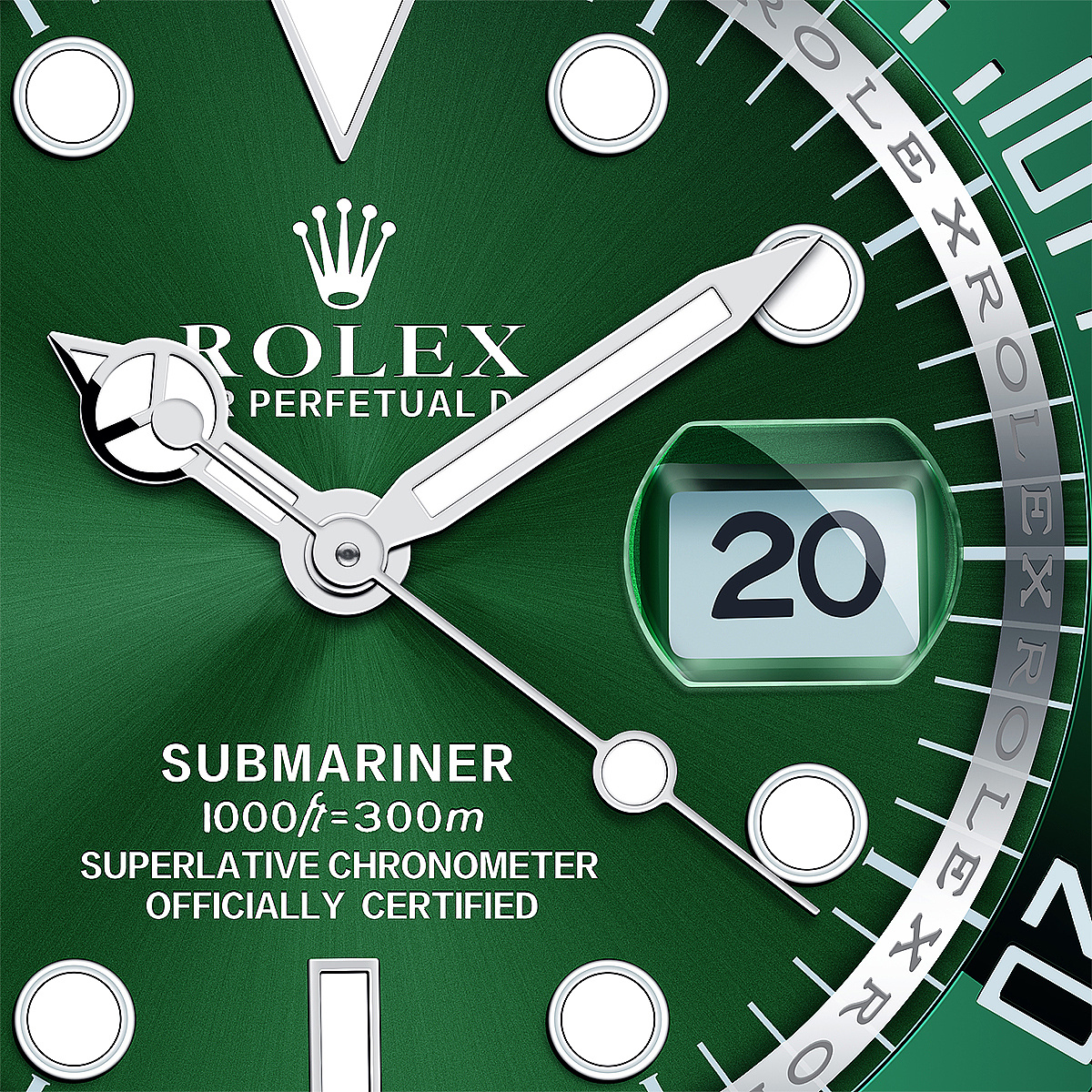 劳力士绿水鬼机械手表