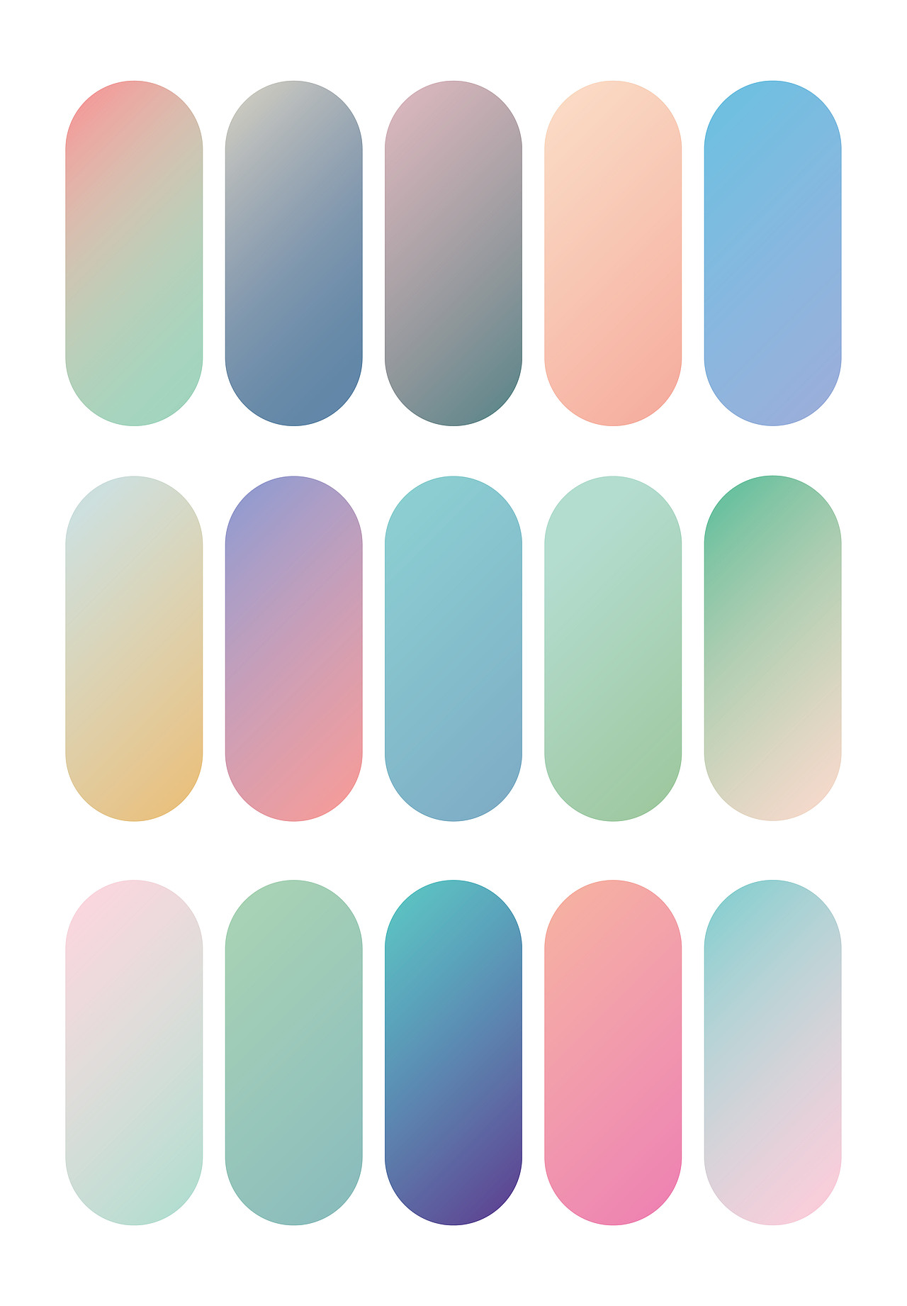 马卡龙配色色卡