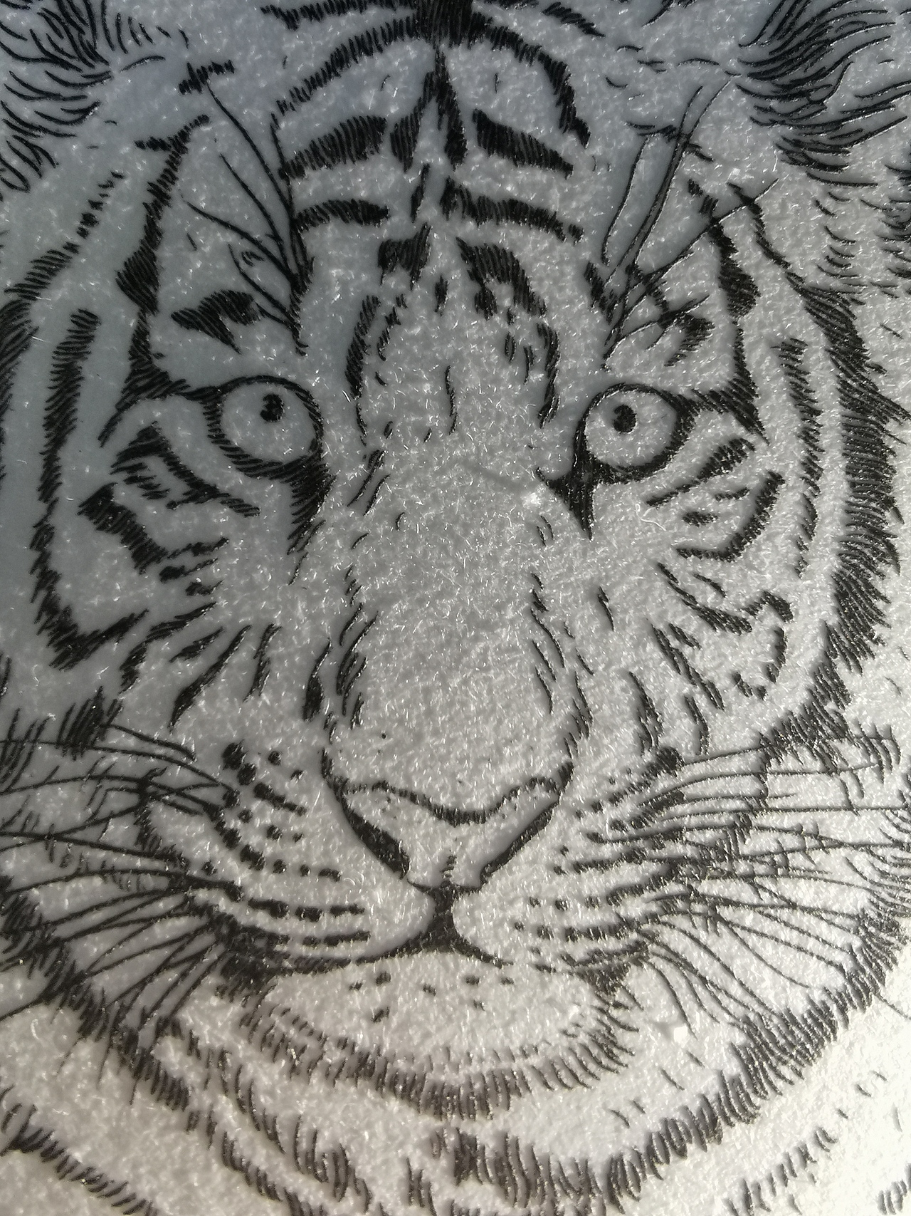 凹版雕刻《壬寅虎》