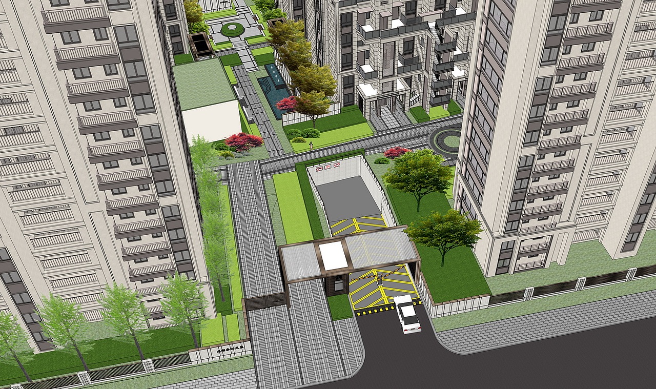 龙湖春江天玺大区景观SU模型下载（图ZMjczMzU3ODUy） - 景观设计 - 站酷设计师素模网原创素材 - 站酷ZCOOL