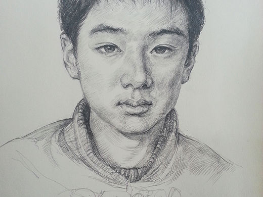 發(fā)兩張素描（個人主頁-ZOTYzNTkzMg==） - 繪畫 - 站酷設計師70后老李原創(chuàng)素材 - 站酷ZCOOL