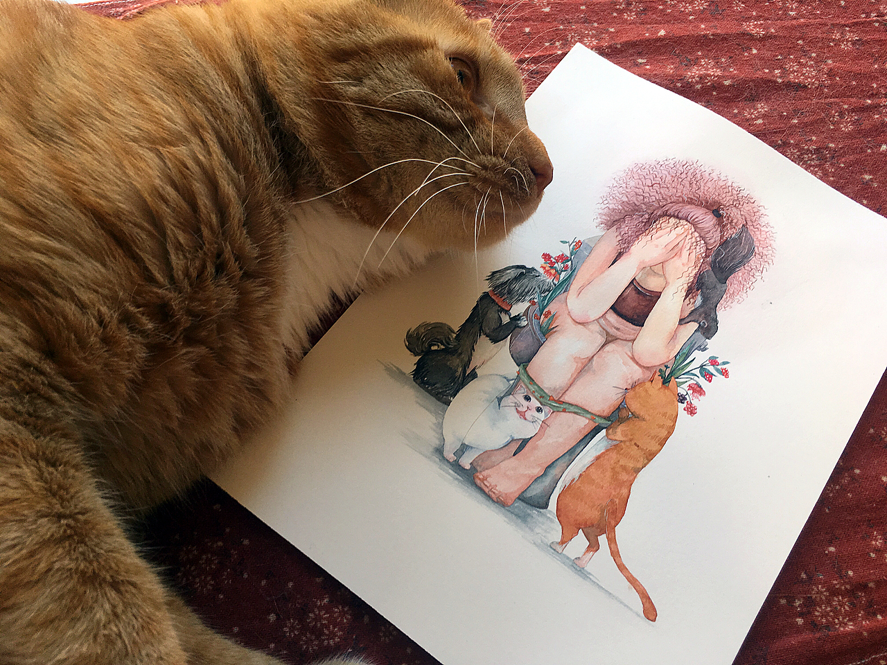 最近不開(kāi)心！（圖ZMTI2MDgwMjY4） - 商業(yè)插畫(huà) - 站酷設(shè)計(jì)師屁簾子原創(chuàng)素材 - 站酷ZCOOL