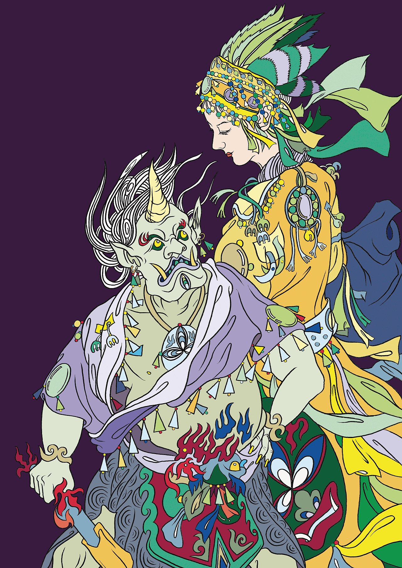 萨满(天宫大战)手绘