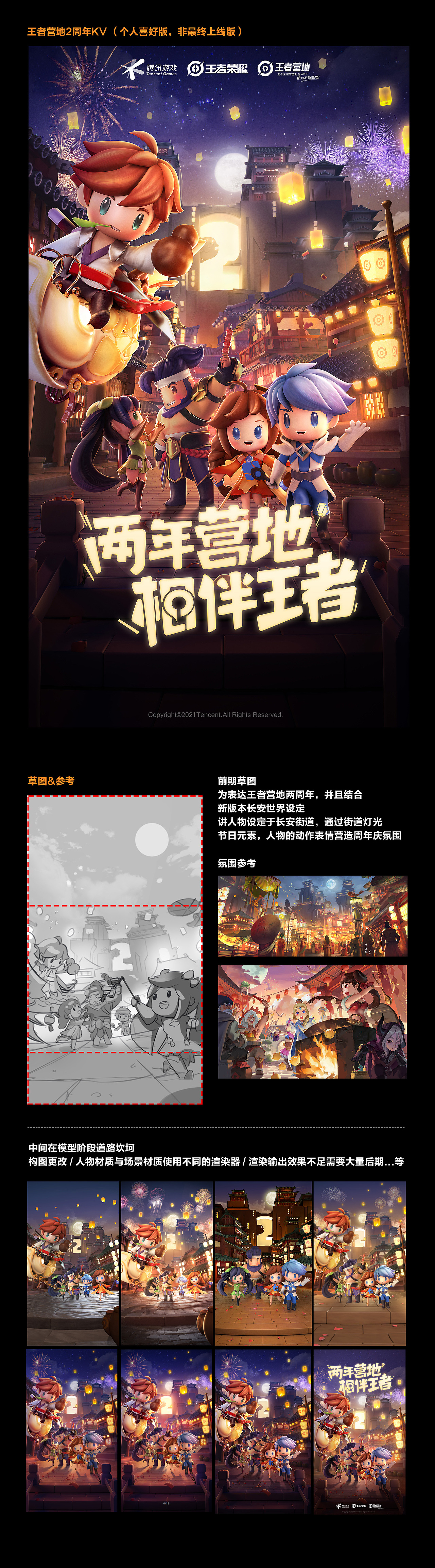 王者营地2周年KV&H5（图ZMjQzMTEyMTYw） - 海报 - 站酷设计师XXXHHHui原创素材 - 站酷ZCOOL