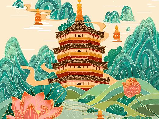 国潮插画