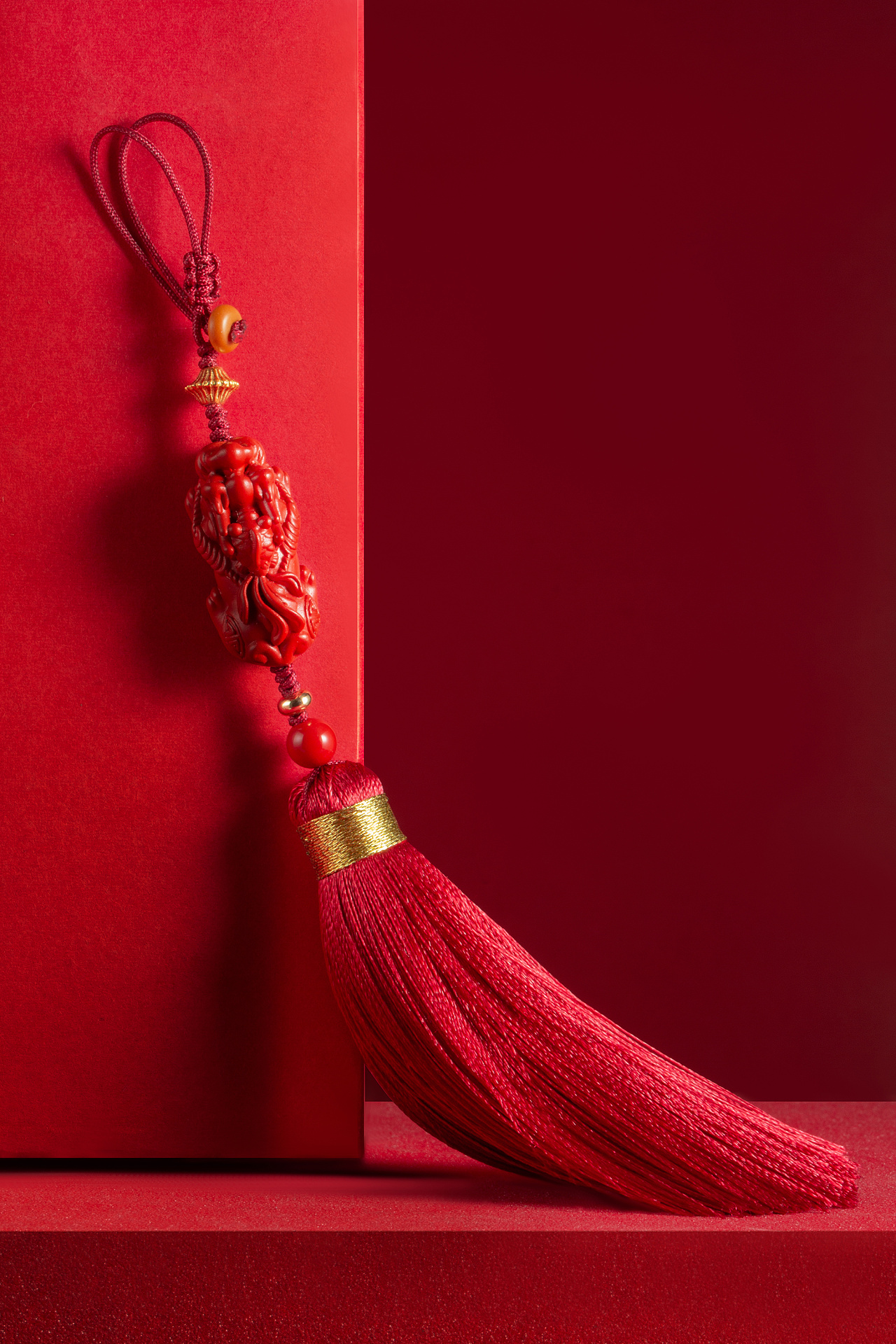 朱砂貔貅中国风