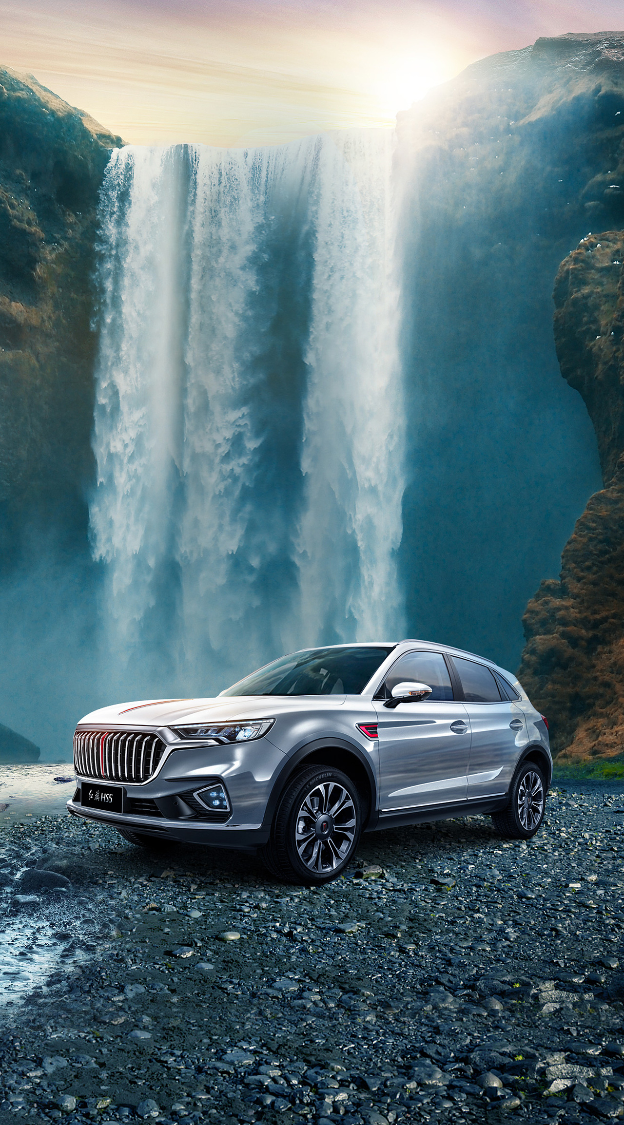 前些日子 为红旗汽车品牌做的 一套social kv