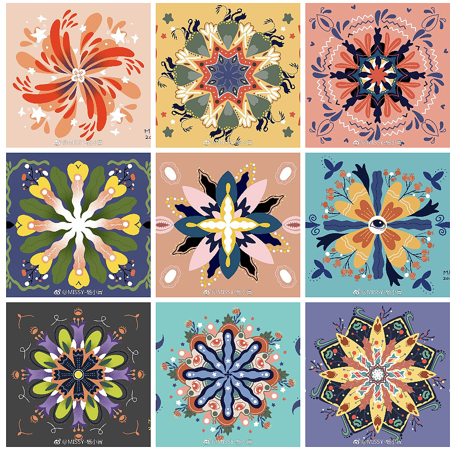 配色与图案练习