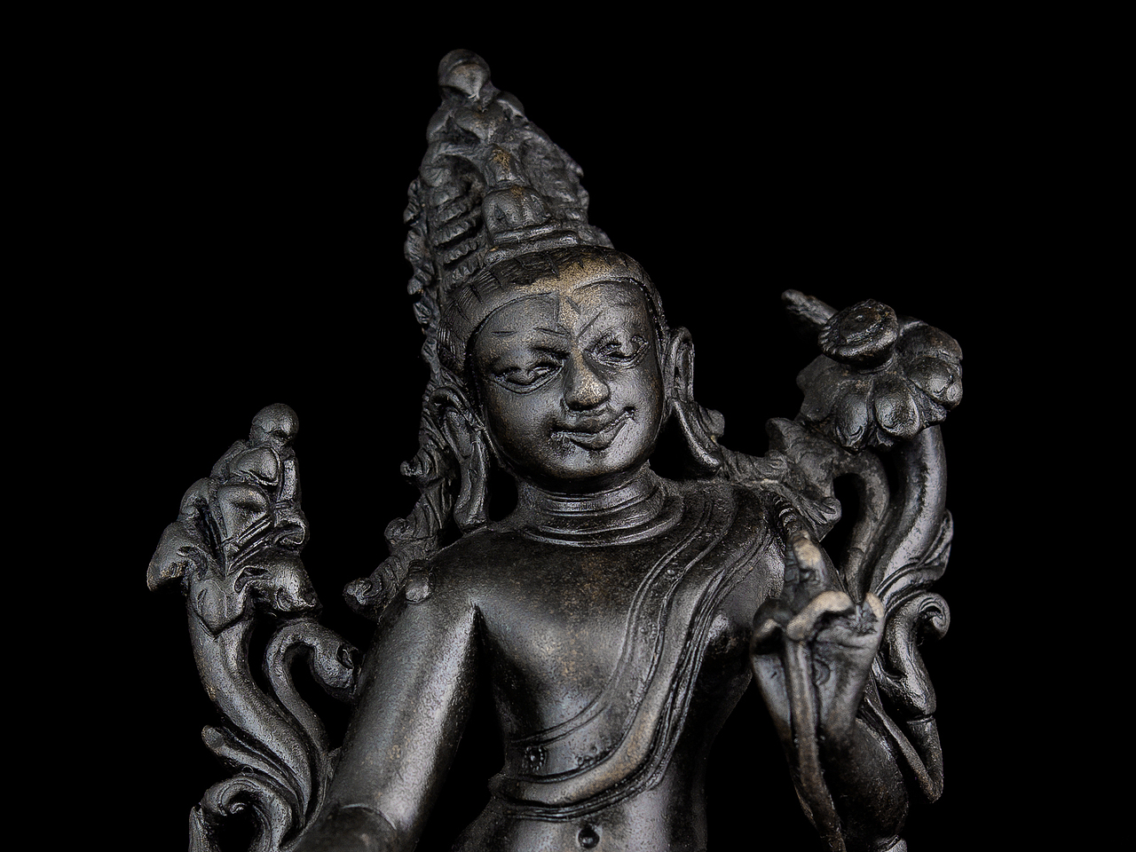 西藏佛像摄影-帕拉时期绿度母