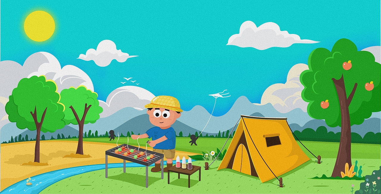 川页的夏天-2（图ZMjA1MDg3OTIw） - 儿童插画 - 站酷设计师谁能告诉我原创素材 - 站酷ZCOOL