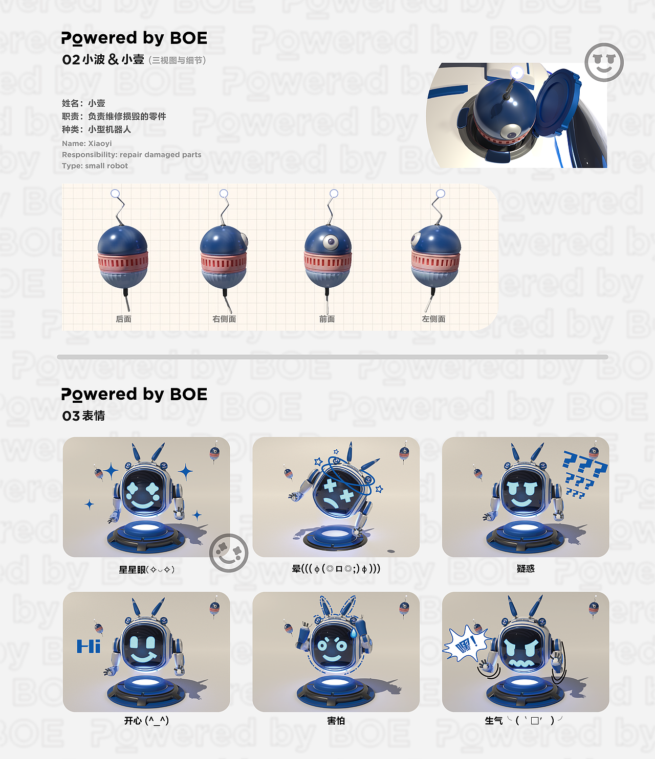 [你好 BOE]-京东方品牌IP形象设计（图ZMzMwMTU4MDQw） - IP形象 - 站酷设计师Candy_Lie原创素材 - 站酷ZCOOL
