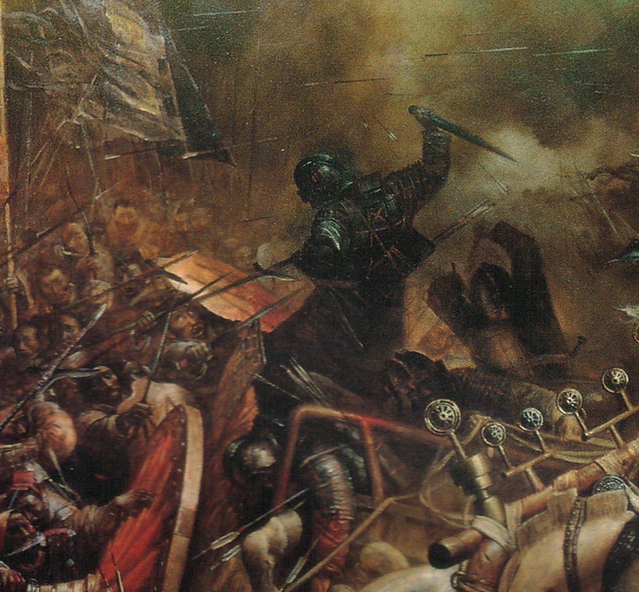 油画作品《国殇》细节