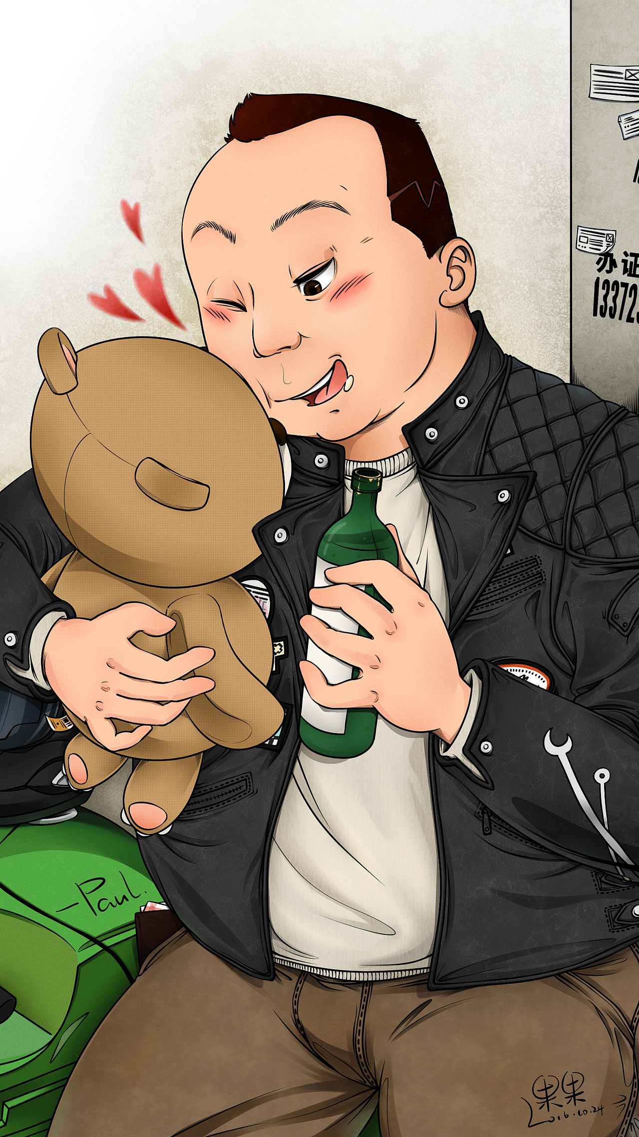 给Paul的卡通画像壁纸（图ZNjE3NTQ5ODA=） - 商业插画 - 站酷设计师MC王小白原创素材 - 站酷ZCOOL