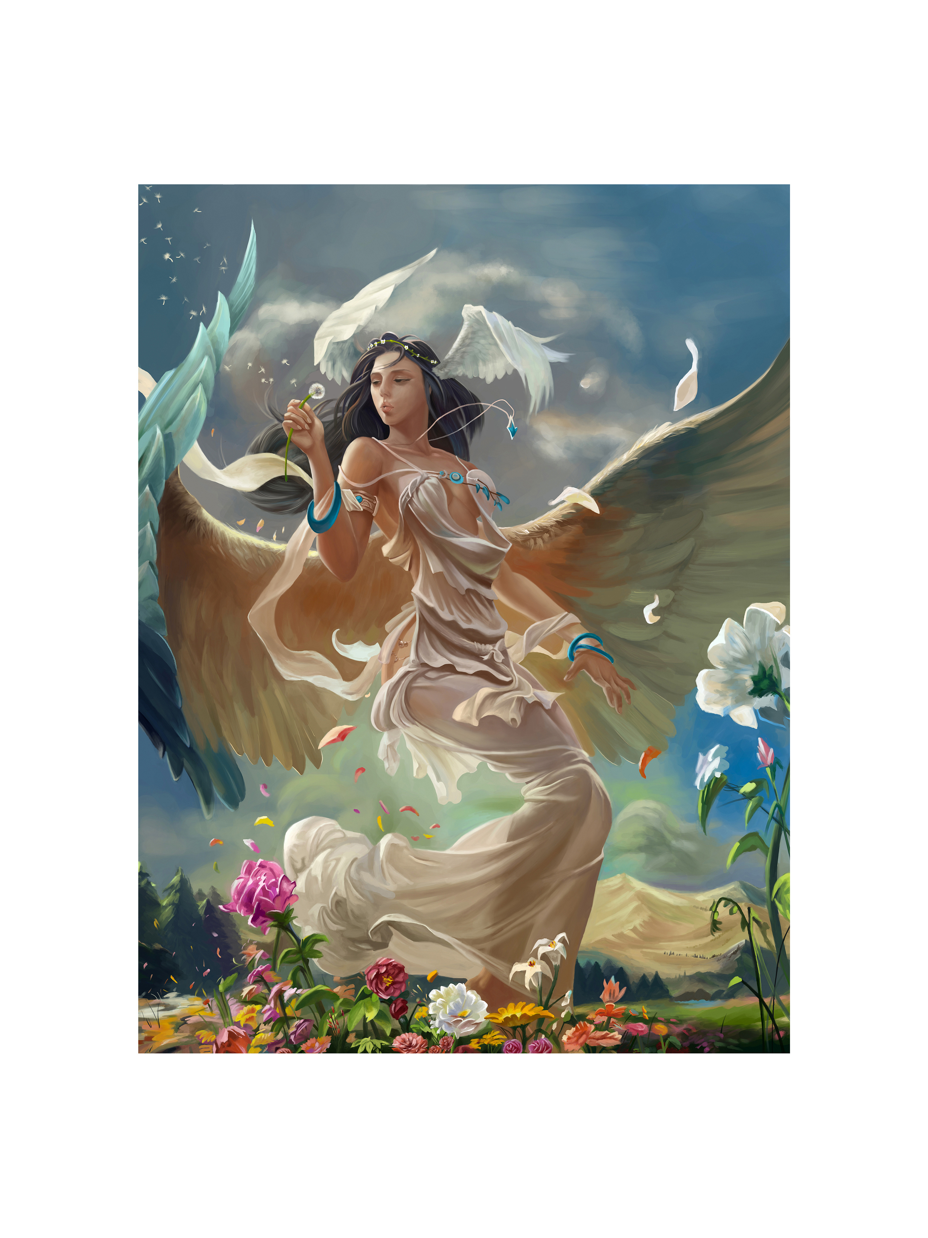 天使|插画|插画习作|ihatter - 临摹作品 - 站酷 (zcool)