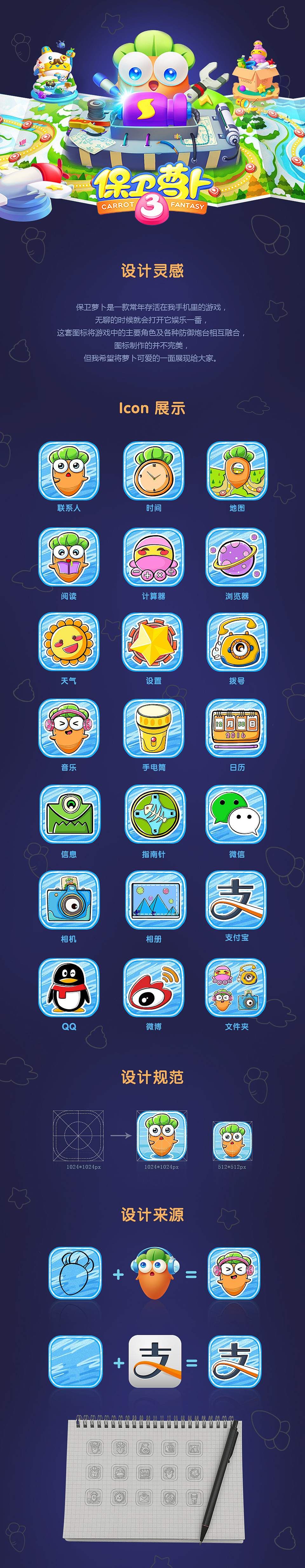 ICON保卫萝卜·手绘