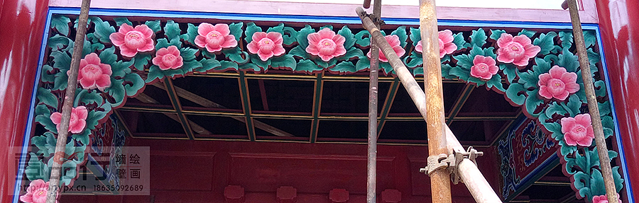 北京宋庄古建彩绘（图ZMTUyNjQwMDU2） - 绘画 - 站酷设计师壹品行墙绘壁画原创素材 - 站酷ZCOOL