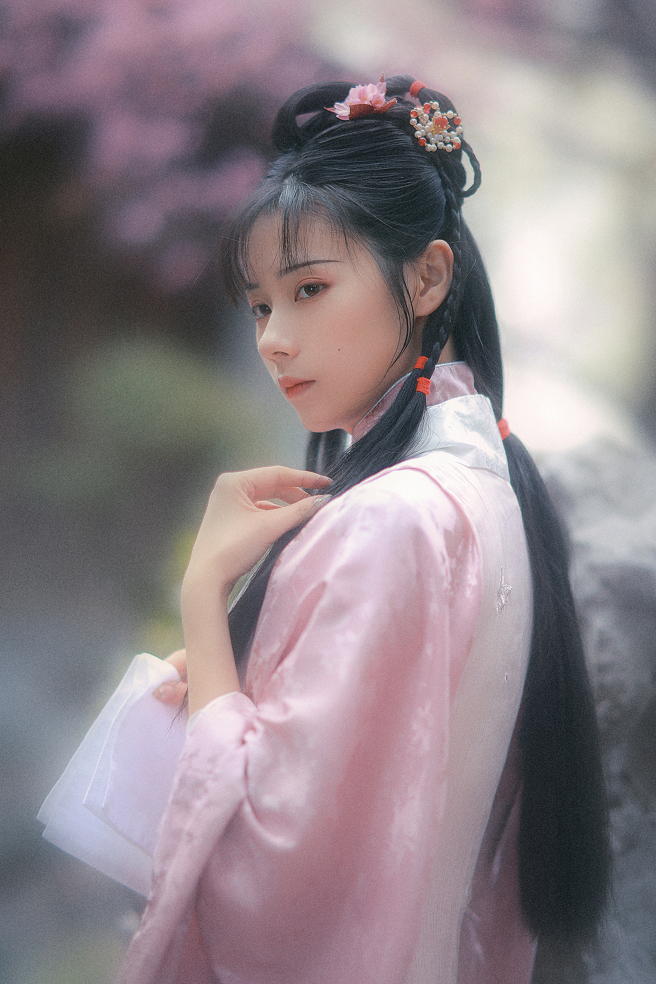 黛玉葬花丨汉服写真丨