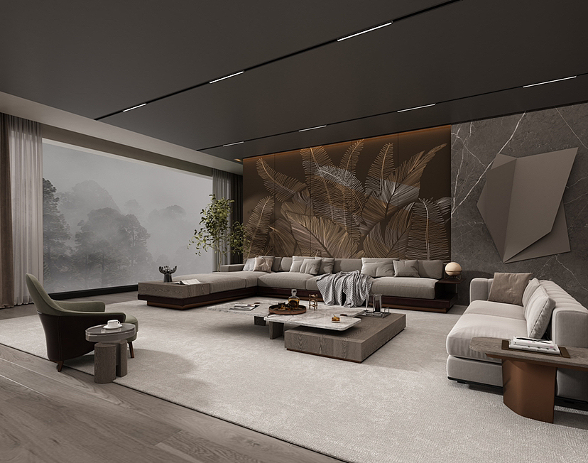 数码墙绘肌理画