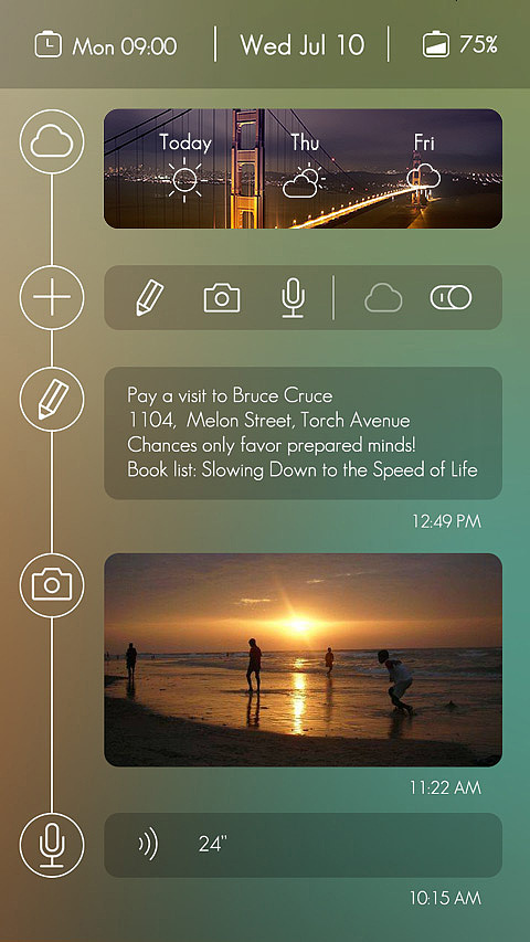 时间轴锁屏 / TimeLine（图ZMTg5OTcwNDg=） - 主题/皮肤 - 站酷设计师草米原创素材 - 站酷ZCOOL