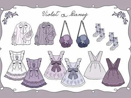 女生服饰怎么画？练多就会了~