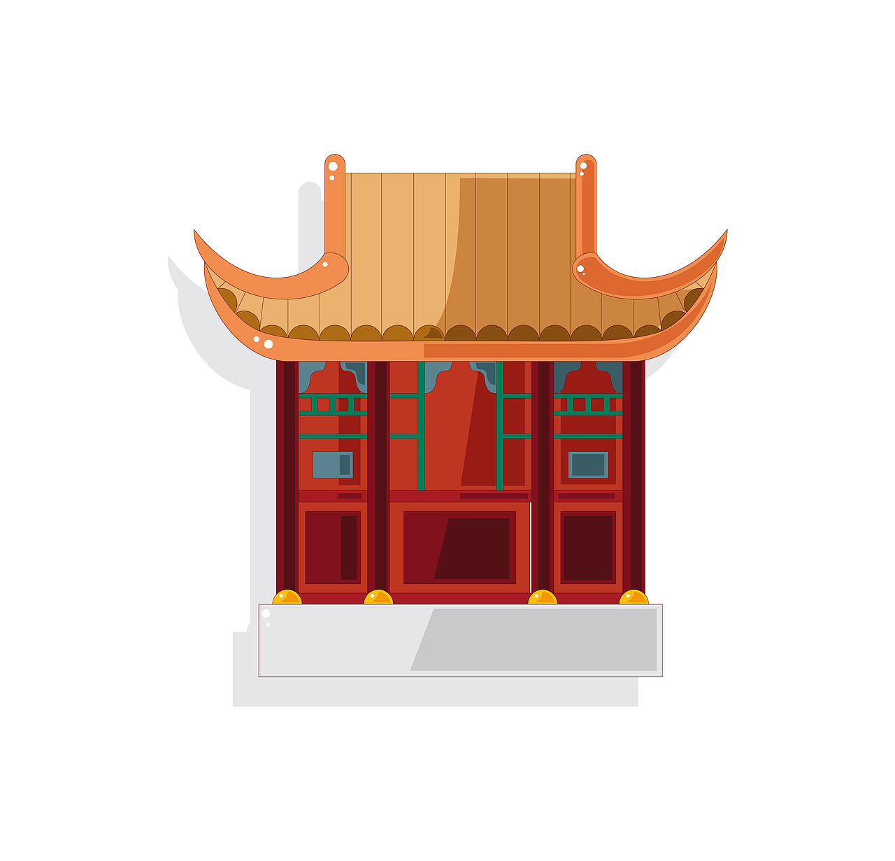 每日一练~城堡宫殿矢量图(原文件)|ui|图标|onli - 原创作品 - 站酷