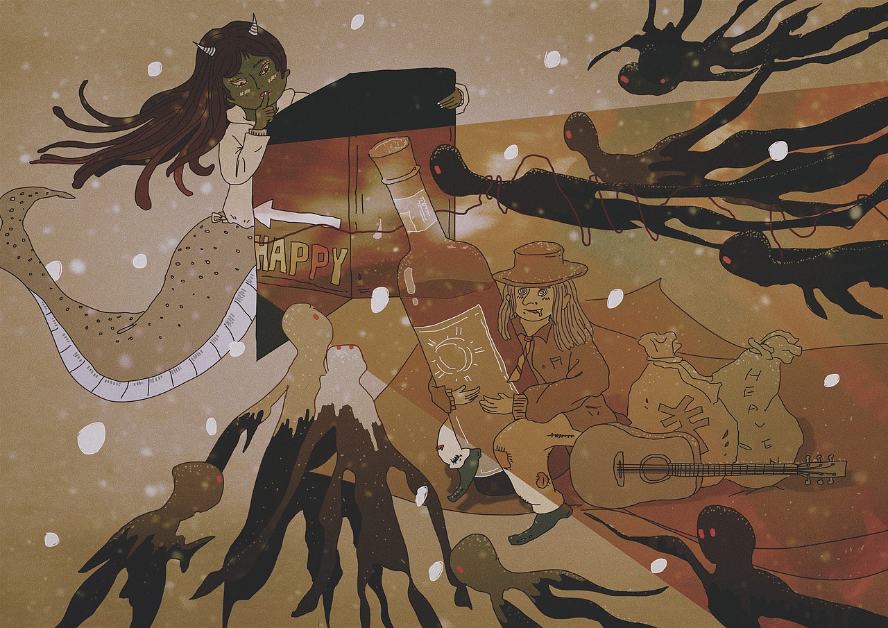 《恶之花》诗集插画设计