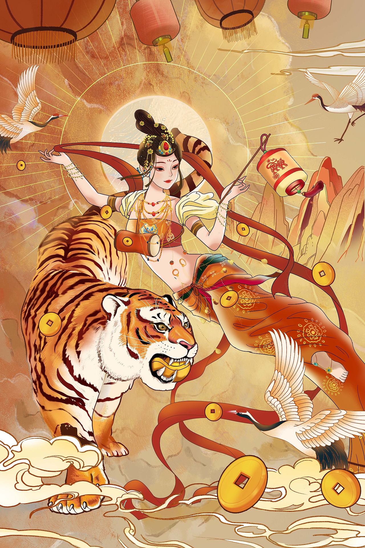 中国风祥瑞插画