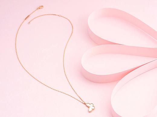 珠宝摄影 蝴蝶 吊坠 手链 组合 K金 粉