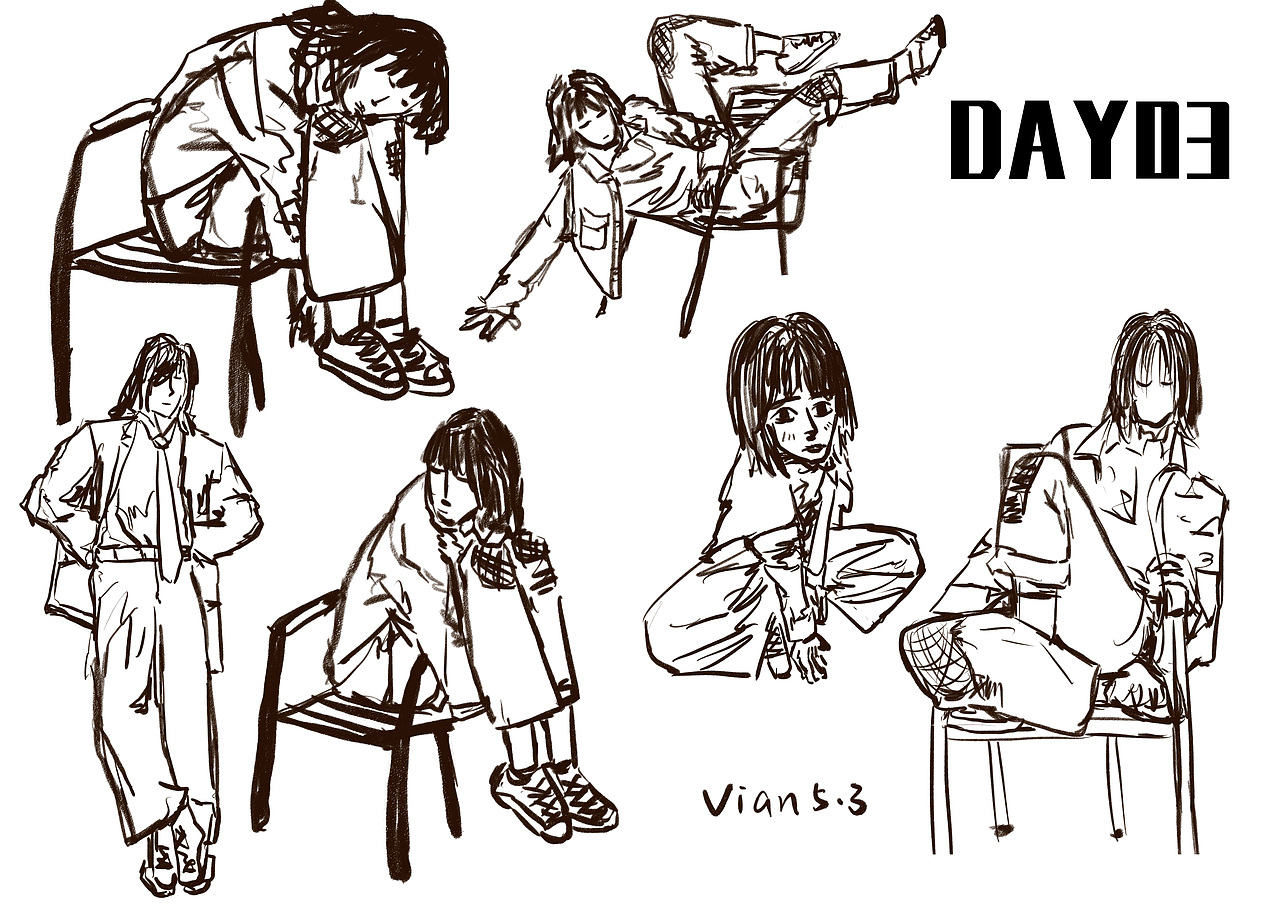 小零君60天人物速写打卡（图ZMjU1NzgyMTIw） - 创作习作 - 站酷设计师Vvviannn原创素材 - 站酷ZCOOL