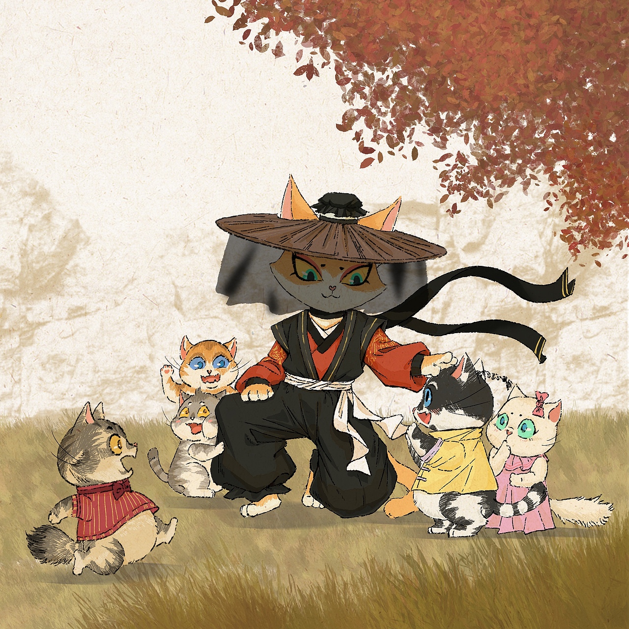 《喵堂之上》小说插画汇总