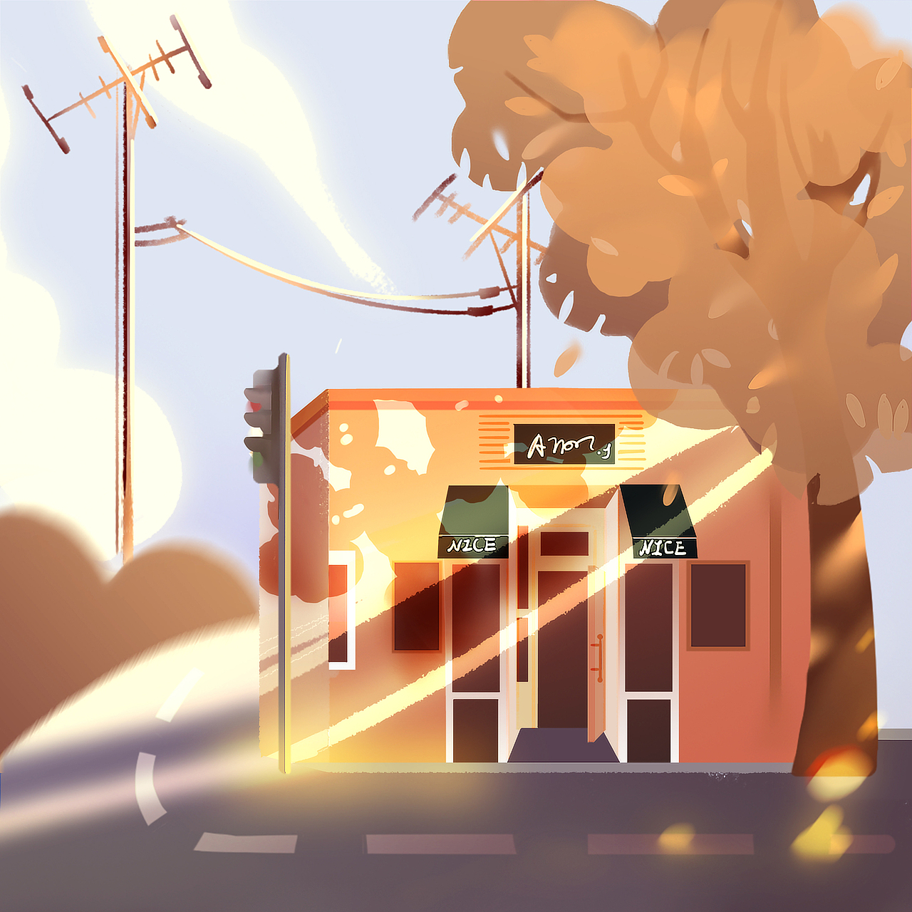 风景速涂（图ZMjU3NDAxNjY0） - 创作习作 - 站酷设计师涂涂猫呀原创素材 - 站酷ZCOOL