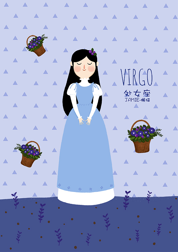 之前画的12星座今天整理一下发出来。（图ZNzYwMDc1NDQ=） - 商业插画 - 站酷设计师兔芽Toya原创素材 - 站酷ZCOOL