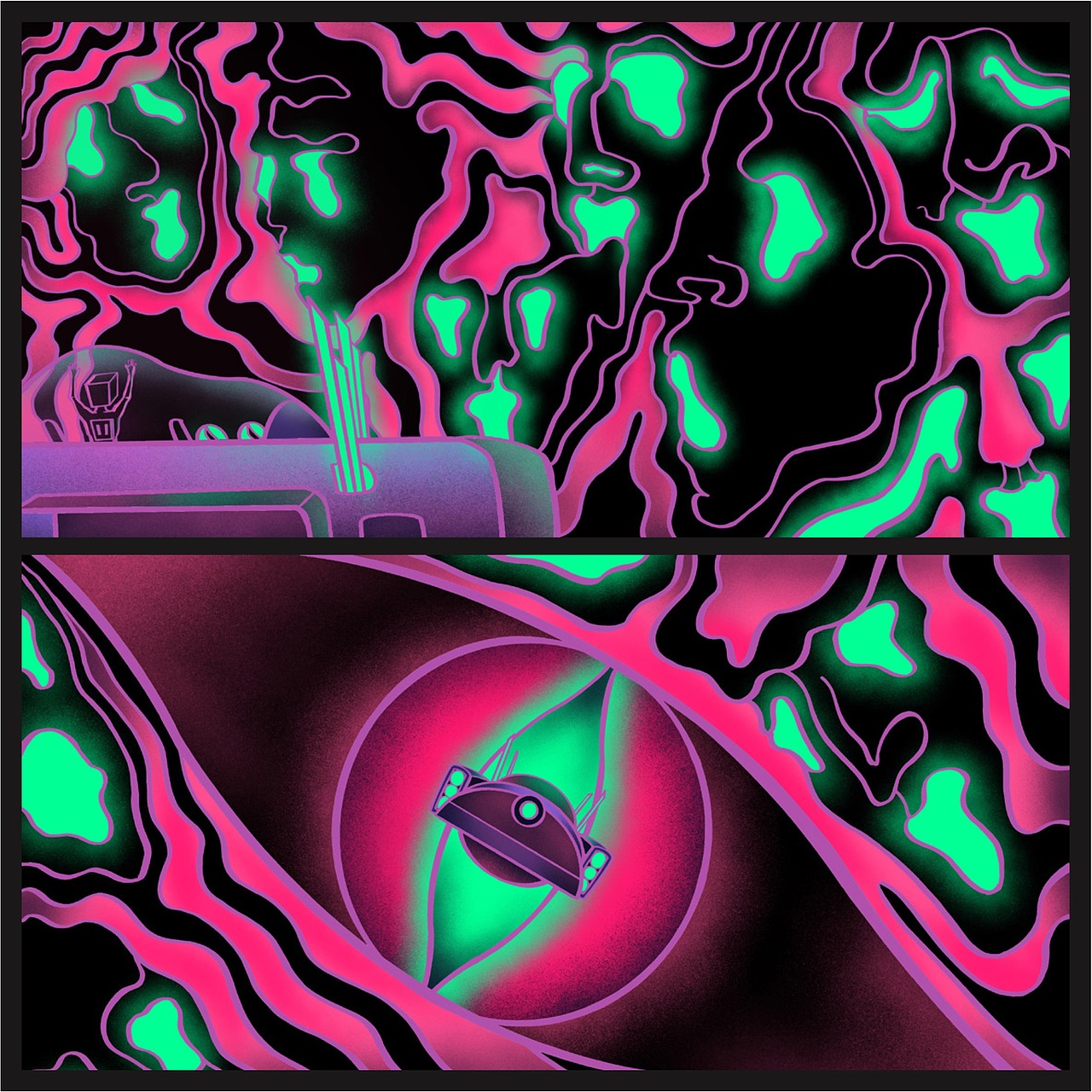 中短篇无字漫画——《插头城》（图ZMjk3NTc2NDA4） - 绘本 - 站酷设计师卢卡鹿原创素材 - 站酷ZCOOL