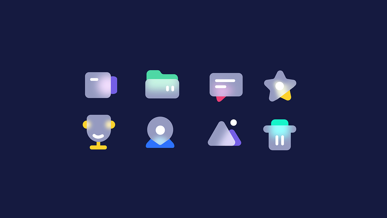 毛玻璃质感（图ZMjU2MTc3Njc2） - 图标 - 站酷设计师nana91原创素材 - 站酷ZCOOL