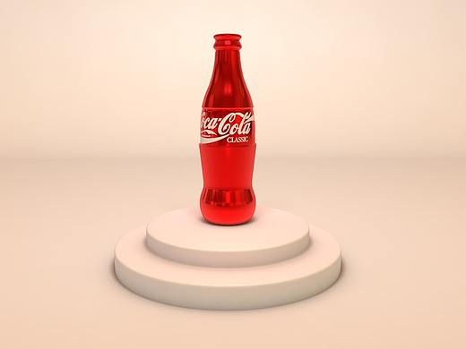 创建可乐场景模型，材质并布光（效果图）