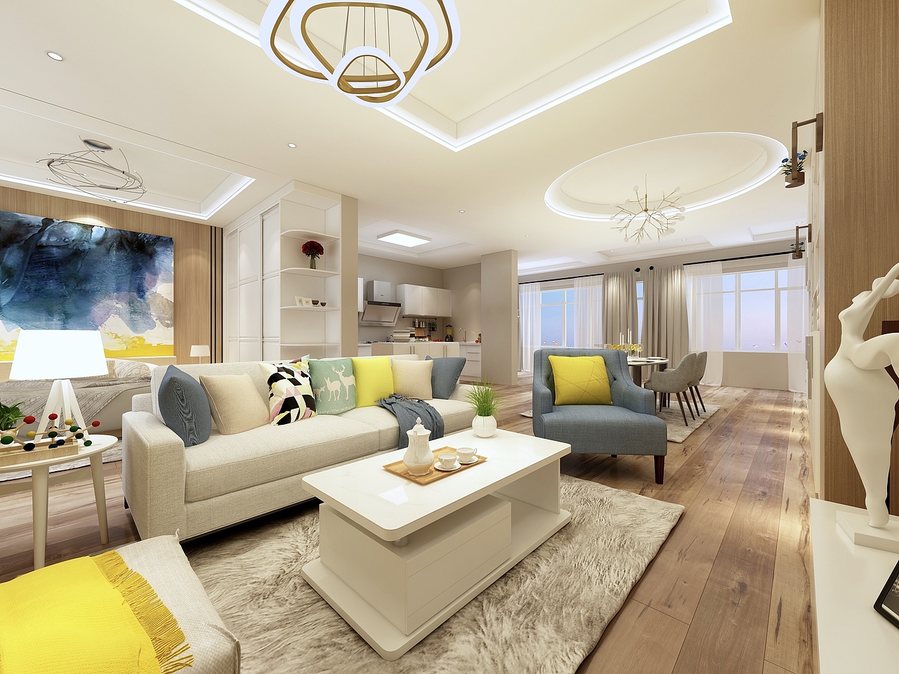 全屋定制-现代风格展厅（图ZMTM0MTEwMzQ4） - 家装设计 - 站酷设计师乐一Lit原创素材 - 站酷ZCOOL