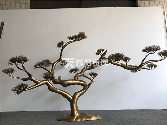 庭院景观黄铜不锈钢仿真树雕塑、中式水景的设计理念（图ZMjE3Mzk1NDMy） - 工艺品设计 - 站酷设计师高端金属制品原创素材 - 站酷ZCOOL