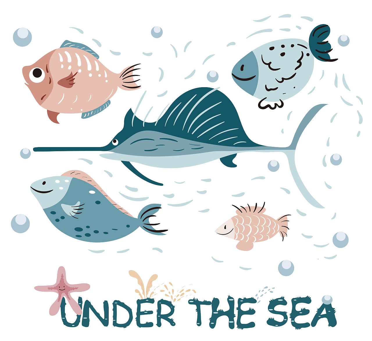 海洋生物系列插画