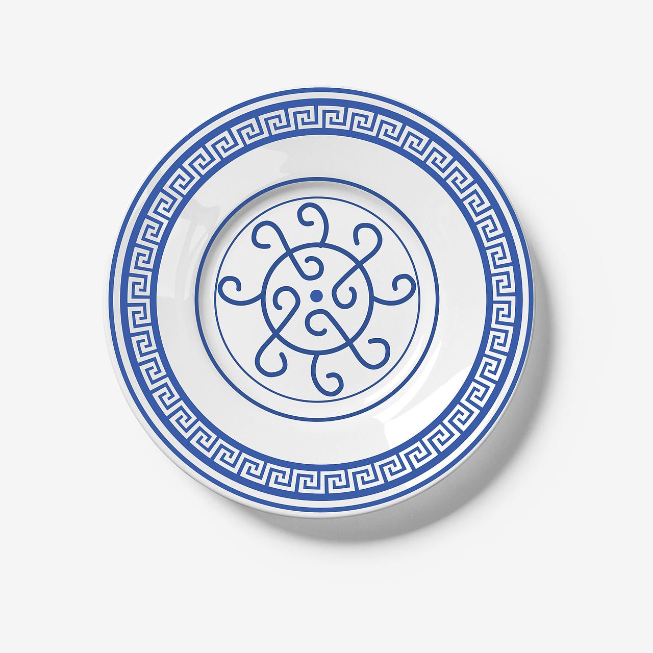 青花盘子图案设计